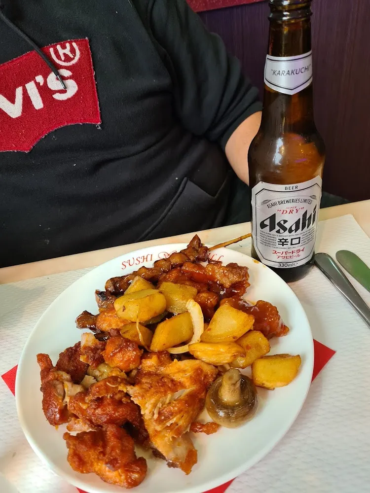 Brochette de Boeuf Aux Champignons Noirs